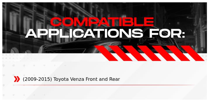 Image of R1 Concepts Front and Rear Brake Kit Fits 2009-2015 Toyota Venza | Ceramic Pads, Drilled Slotted eLINE Rotors| Hardware| 12.8 inch Front & 11.7 inch Rear