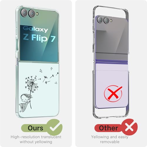 Coque TPU souple résistant aux chocs Samsung Z Flip 7 fine et transparente