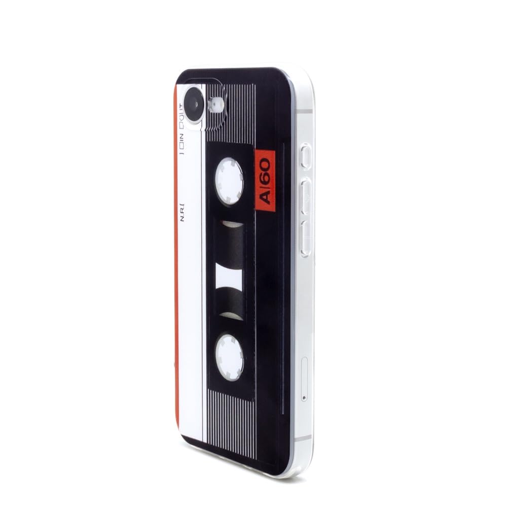 STINFIZTOL Compatible with iPhone 16e Phone Case, Cassette Tape 80s Type Protective Back Cover for iPhone 16 e 2025 Multicolor