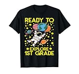 Boys 1st Grade Funny Astronaut Back to School First Grade T-Shirt