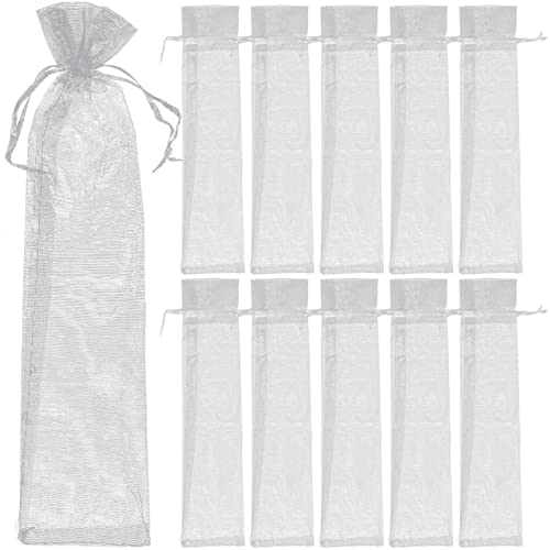 SEWACC 20pcs Organza Bags for Wedding Party Drawstring Bags Wrapping Supplies Drawstring Hand Fan Pouch