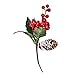 Gift Boutique 12 Red Berry and Pine Cone Christmas Picks with Holly Branches for Holiday Decorations Great Addition to Any Christmas Decor Crafts, Wreath, Garland or Tree