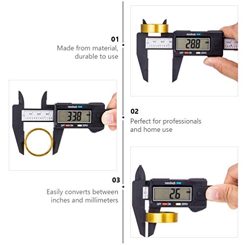 CLISPEED 1 Unidade Paquímetro Digital Vernier Paquímetro Sulco Ferramenta De Medição De Pinças Paquí