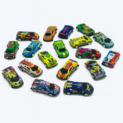 Image of Khasala Brothers 12 Pack Mini Metal Die Cast Car for Kids, Metal Racers Series High-Speed Friction Powered Vehicles Push go Cars for Toddlers Kids Gift (Pack of 12 Cars)