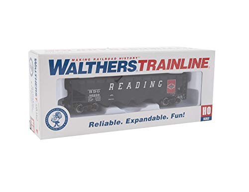 Waltherstrainline Ready To Run Reading Offset Hopper, Black/Red #TOP4
