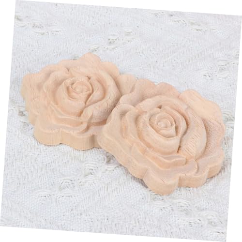 Rosas de madera tridimensionales UKCOCO para tapar imperfecciones y decorar paredes 5