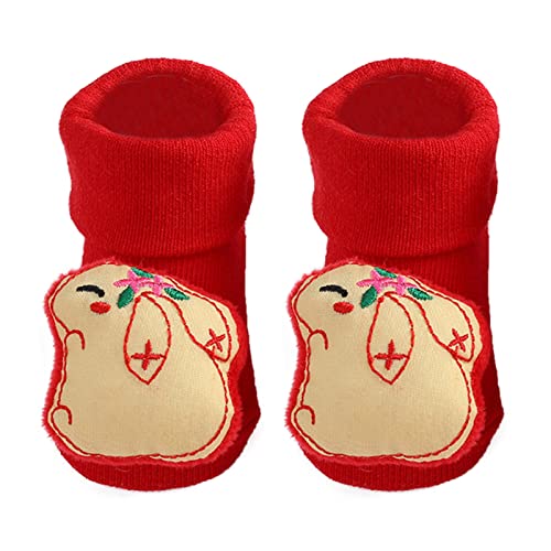 Christmas Baby Socks Toddler Anti-Slip Cotton Slipper Socks Santa Deer Floor Socks Infants Step Socks Birthday Xmas Gift