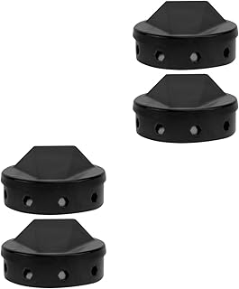 Housoutil Black Serving Tray 4 pcs Basket Chips Trays for Fire Accessories Charcoal Practical Wood Meat BBQ Gas Portable Barbecue Black Enamel Simple Grill Barbecued Smoker Holder on Grill Tray