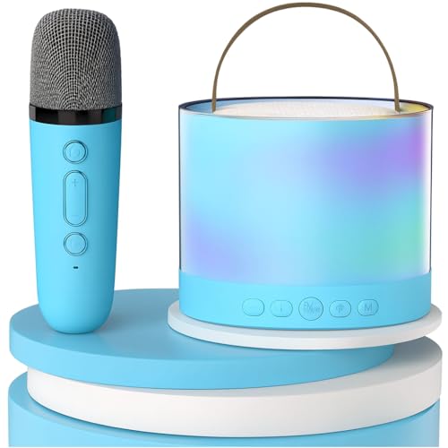 Portable Karaoke Bluetooth Speaker with Wireless Mic, 5W HiFi Sou...