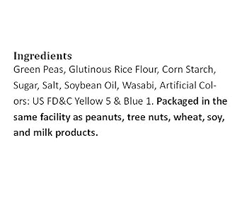 Hot Wasabi Green Peas 2 Lbs - Medley hills farm (Pack of 2)
