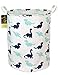 HUNRUNG Large Canvas Fabric Lightweight Storage Basket/Toy Organizer/Dirty Clothes Collapsible Waterproof for College Dorms, Kids Bedroom,Bathroom,Laundry Hamper (Dinosaur)