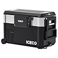ICECO JP40 Pro 12Volt Refrigerator with Magnetic Battery,Portable Fridge Freezer with Wheels, Car Fridge Powered by SECOP, 51.7 Quart Cooler -4??68?, DC 12/24V, AC 110/240V, Refrigerator for Car&Home