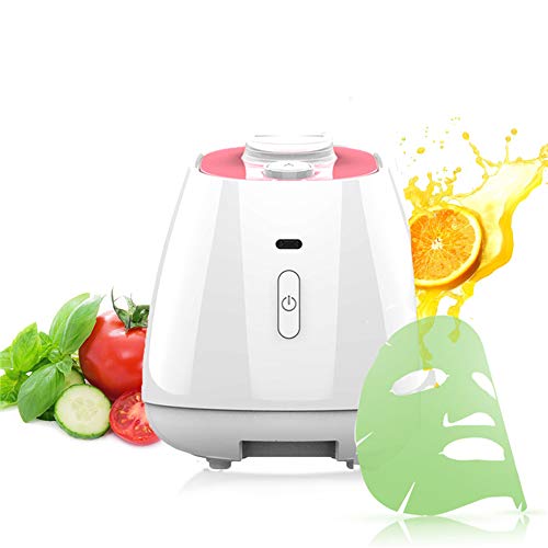 OJZZG Face Mask Machine, DIY Fruit Vegetable Facial mask Maker Machine Full Automation Facial Care Masks Maker Machine with 32 Counts Collagen Pills