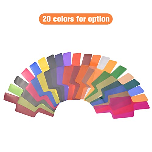 Homesen 20 pçs/conjunto Filtro de Flash Universal Géis de Flash Filtros de Correção de Cor para Câme