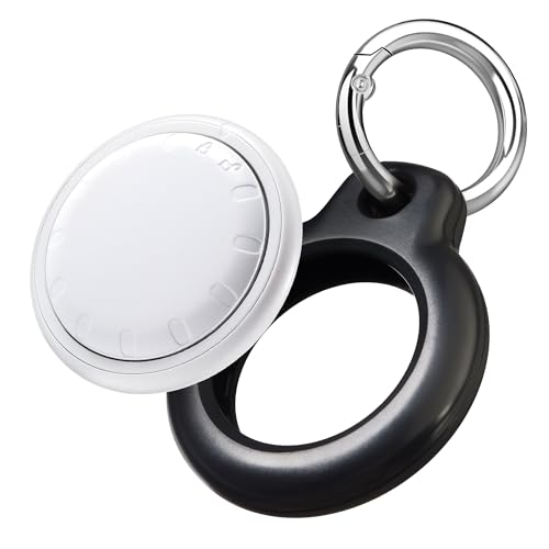 Spotelo Bluetooth Tracker 1 Pack, Works with Apple Find My (iOS Only) Tracker Include 1 Anti-Scratch Keychain Holder, Item Finders for Key, Handbag, Luggage, Over 1 Year Battery Life
