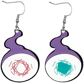 QUPENGXU Personality Acrylic Toilet Bound Kun Earrings Fashion Anime Cosplay Drop Earrings For Women Girls (cartoon)