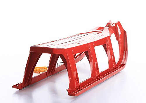 Plastikschlitten für Kinder mit Metallkufen und Zugseil
