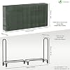 Legnaia Da Esterno VOUNOT In Metallo 200x116x26 Cm, Con Copertura Impermeabile, Supporta 400 Kg