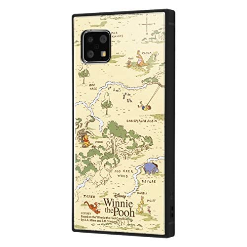 イングレム AQUOS sense5G SH-53A SHG03 AQUOS sense4 lite AQUOS sense4 basic AQUOS sense4 SH-41A ケース ディズニー キャラクター ハイブリッド ケース KAKU 耐衝撃 ストラップ ホール 付き スクエア 軽量 くまのプーさん_33 『くまのプーさん』_33