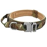 Verstellbares Halsband für große Hunde – M:Halsumfang 35,6–48,3 cm,entworfen für mittelgroße und große Hunderassen,Training,Freizeit,Patrouille,Arbeit,Wandern,Laufen,Jagen,Camping und Outdoor-Abenteuer-Sport,z. B. Sibirischer Husky,Labrador,Golden Retriever,Deutscher Schäferhund,Dobermann Pinscher,argentinischer Mastiff,Rottweilers Alaskan Malamute etc. Messen Sie den Hals Ihres Hundes sorgfältig und beziehen Sie sich auf die Größentabelle,um sicherzustellen,dass das K9 Hundehalsband gut passt.