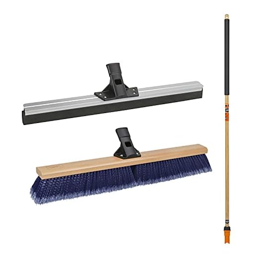 SWOPT 24-Inch Floor Squeegee and Broom Combo