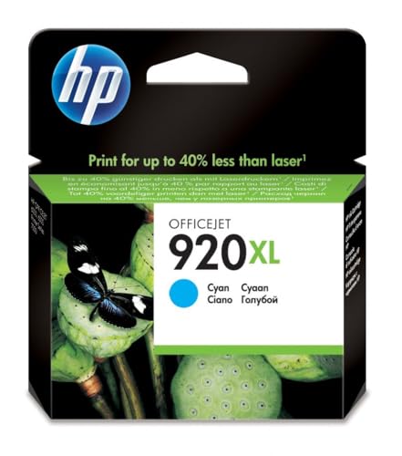 Cartouche d'encre Cyan HP CD972AE 920XL haute capacité imprimante OfficeJet 6000 8 ML