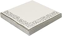 Guardanapo De Papel Decorado 33Cm Folha Dupla Silver Festas (Ramo Prata)