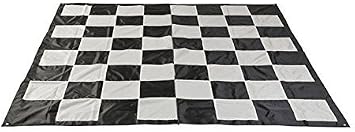 MegaChess Chess Game Mat - Nylon - Large Size - Compatible with 12 Inch and 16 Inch Chess Sets and 4 Inch Checkers