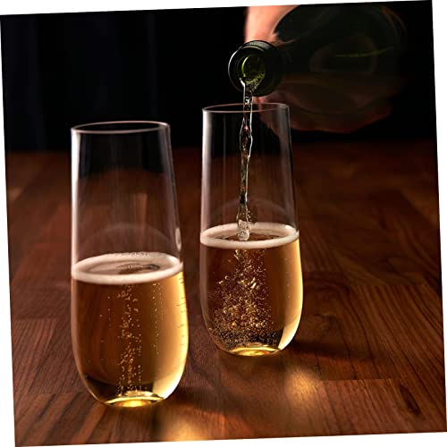 LIFKICH 4 peças de suporte de mesa de vidro champanhe copos de casamento transparentes cálice de vin
