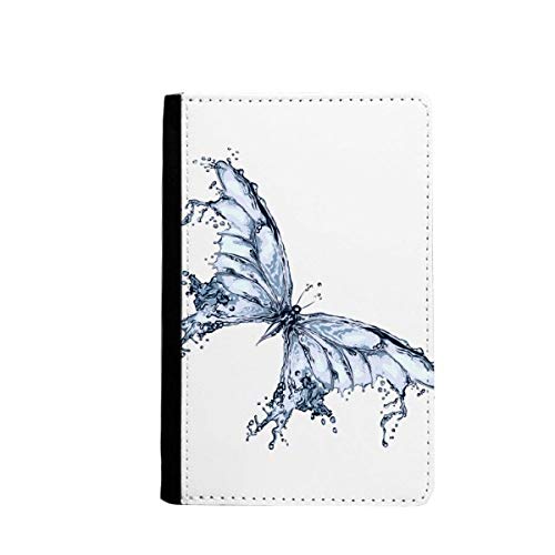Étui portefeuille de voyage pour passeport bleu à motif cerf-volant et papillon classique