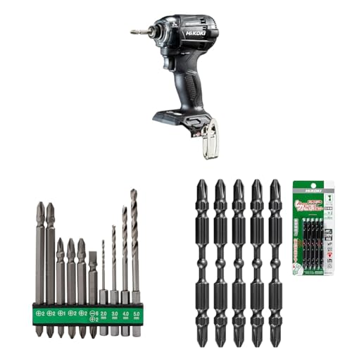 �y�Z�b�g�����z HiKOKI(�n�C�R�[�L) 18V�[�d���C���p�N�g�h���C�o WH18DC(NNB) + �r�b�g�Z�b�g(10�{��) 0040-1000 + �͂��ԃr�b�g(�X�����_�[/5�{��) 0033-5701