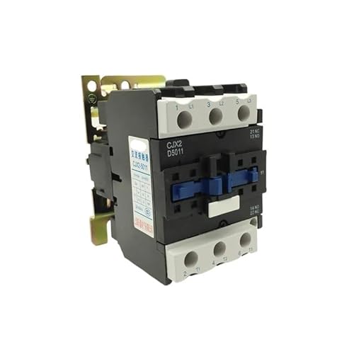 HUUOQIWY Ui 660V Ith 80A 3 Poles 1 NO 1 NC 380V Coil AC Contactor CJX2-5011