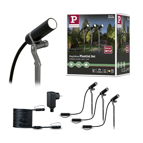 Spot extérieur Plantini Paulmann 94154 luminaire de jardin 3000K anthracite