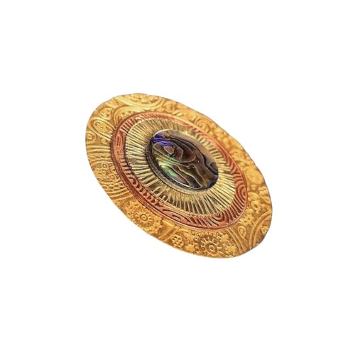 Broche aimantée Herendhil en bronze et nacre abalone idéale pour vos tenues de soirée