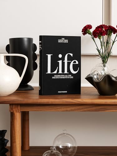 Álbum de fotos PrintWorks Life, negro — Álbum tapa dura minimalista de 80 páginas con cubierta de tela y encuadernación metálica, papel negro sin ácido certificado FSC miniatura 6