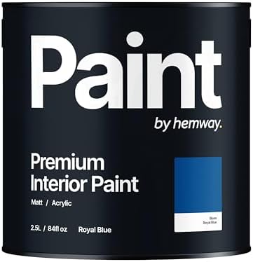 Hemway Sunset Pink - 2.5 Litre - Paint Premium Interior Indoor Matt British-Made Eco Acrylic Emulsion - Matt Finish, Low VOC, Interior Wall, Ceiling, Kitchen, Bathroom, Bedroom & Door