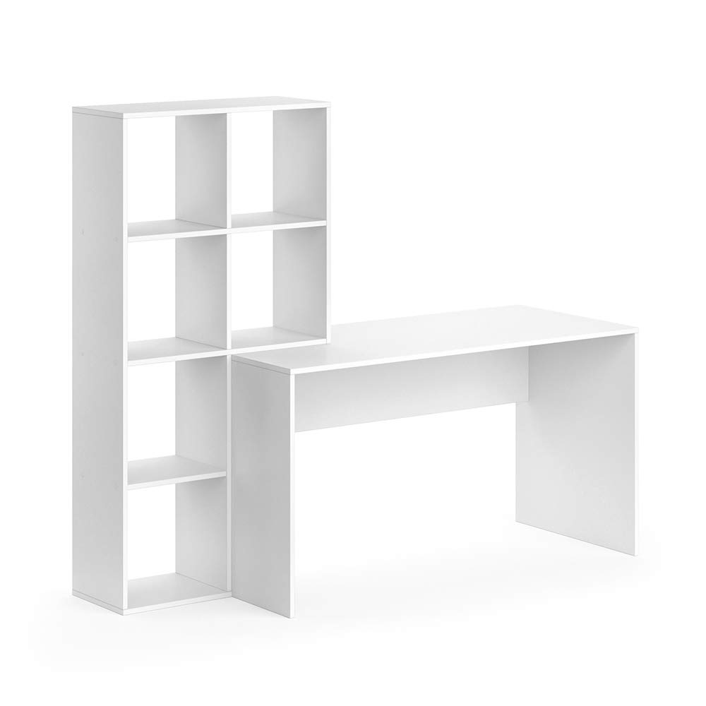 Vicco Scrivania con ripiani Mara, Bianco, 166.8 x 59 cm