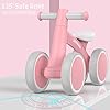 SEREED Bicicleta sin Pedales para Niños a Partir de 1 Año, Juguete Infantil para Bebés de 12 a 24 Meses, Primera Bicicleta con 4 Ruedas para Niños y Niñas, Regalo de Primer Cumpleaños para Bebé #5