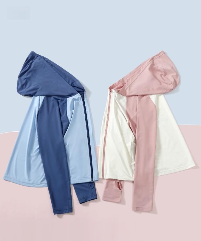 Image of Toddler Sun UV Protection Cartoon Hoodie Kids Sunscreen Lightweight Jacket Outwear For Summer