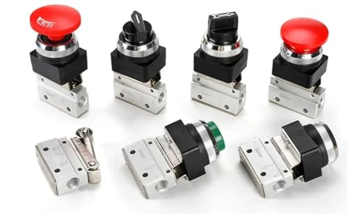 Válvula neumática 2 vías 2 posiciones MOV-03A con interruptor de botón mecánico 1/8 2