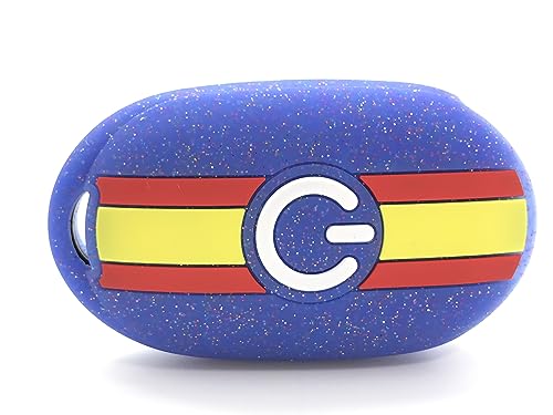 Coque silicone Fiat 500e Electric 2022+ drapeau espagnol bleu Nordecco