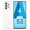 Samsung Galaxy A53 5G, Téléphone Mobile 128 GO Blanc, Smartphone Android, Carte SIM non incluse, Version FR