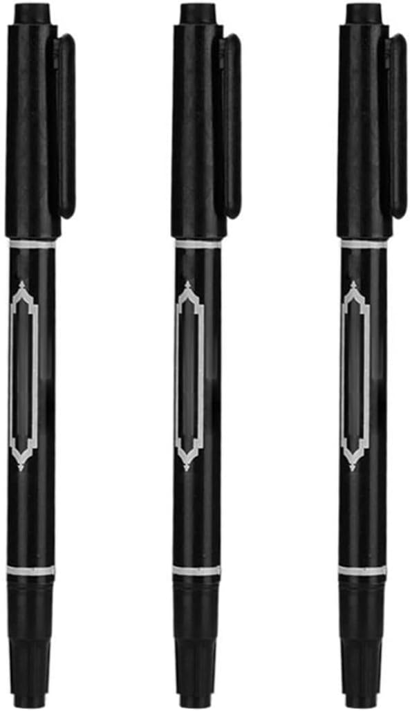 Tattoo Marker - 3PCS 5.39in Waterproof Skin Marking Pen Double Head, Red
