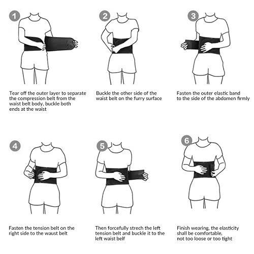 Kkaffe Back Support With Magnet, Tourmaline Magnetic Back Braces For Lower Back Pain Relief thumb #8