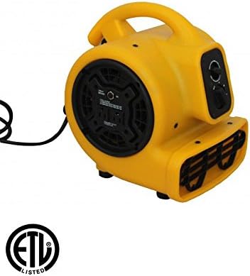Zoom Centrifugal Floor Dryer, Air Mover Commercial Quality Carpet Blower (1/5 Horsepower)