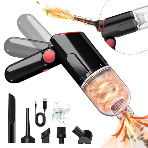 D-Lumina Aspirabriciole Senza Fili Potente, Mini Aspirapolvere Portatile per Auto