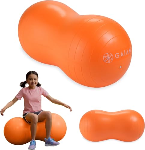 Image of Gaiam Kids Active Seat Peanut Shaped Bounce Desk Chair,Exercise Yoga Balance Sitting Ball,Flexible Seating,Wiggle Seat for Boys and Girls,(Pack of 12)