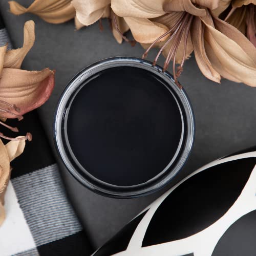 Dixie Belle Paint Company Chalk Finish Furniture Paint | Caviar (8Oz) | Matte Black Chic Chalk Mineral Paint | Diy Furniture Paint | Made In The Usa #TOP7