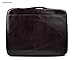 Leather folder document file folder A4 leather zipped folder bag dark brown made in Italy executive business folder