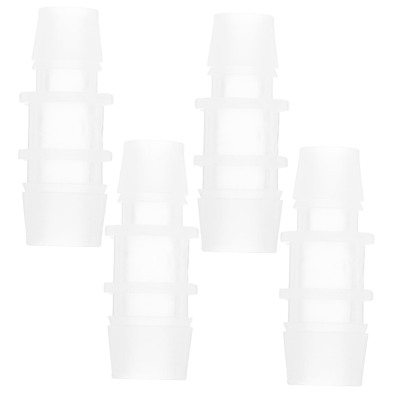 Anneome 12mm to 16mm Aquarium Water Pipe Connector 4pcs Tubing Connectors Barbed Fitting for Aquarium Parts